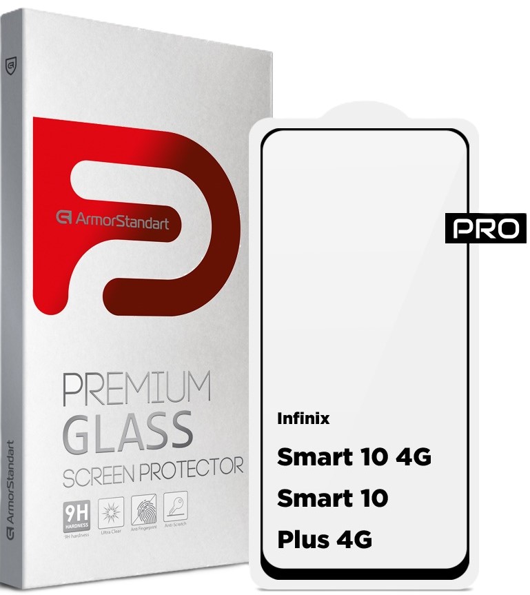 Защитное стекло для смартфона Armorstandart Pro for Infinix Smart 10 4G / Smart 10 Plus 4G (ARM87127) - Фото 1