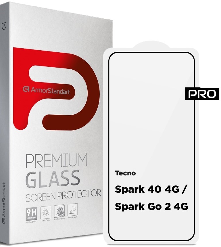 Защитное стекло для смартфона Armorstandart Pro for Tecno Spark 40 4G / Spark Go 2 4G (ARM87297) - Фото 1