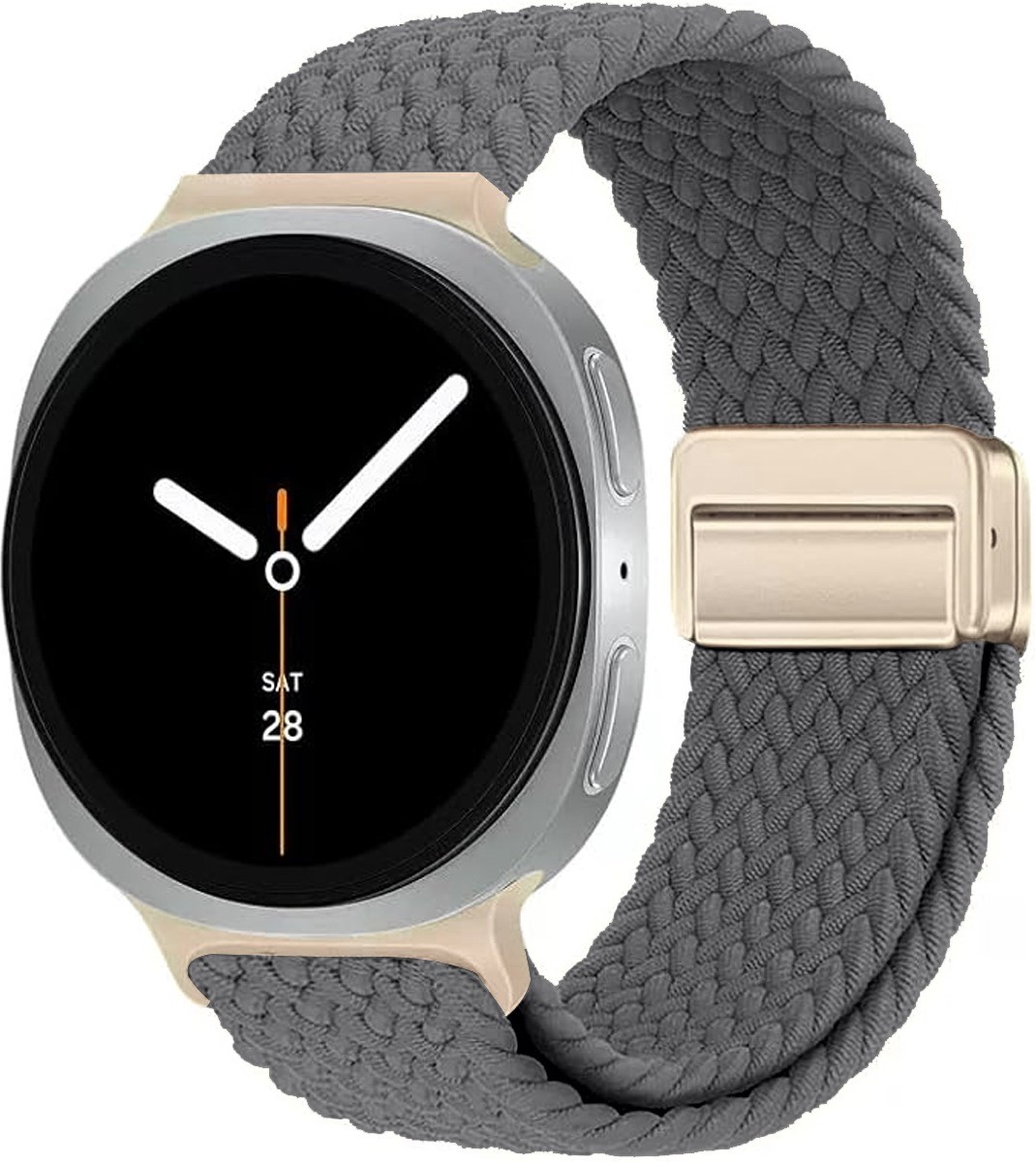 Ремешок для смарт-часов Armorstandart Braided Solo Loop for Samsung Watch 8 / 8 Classic (20x113 mm) Charcoal (ARM87353) - Фото 1