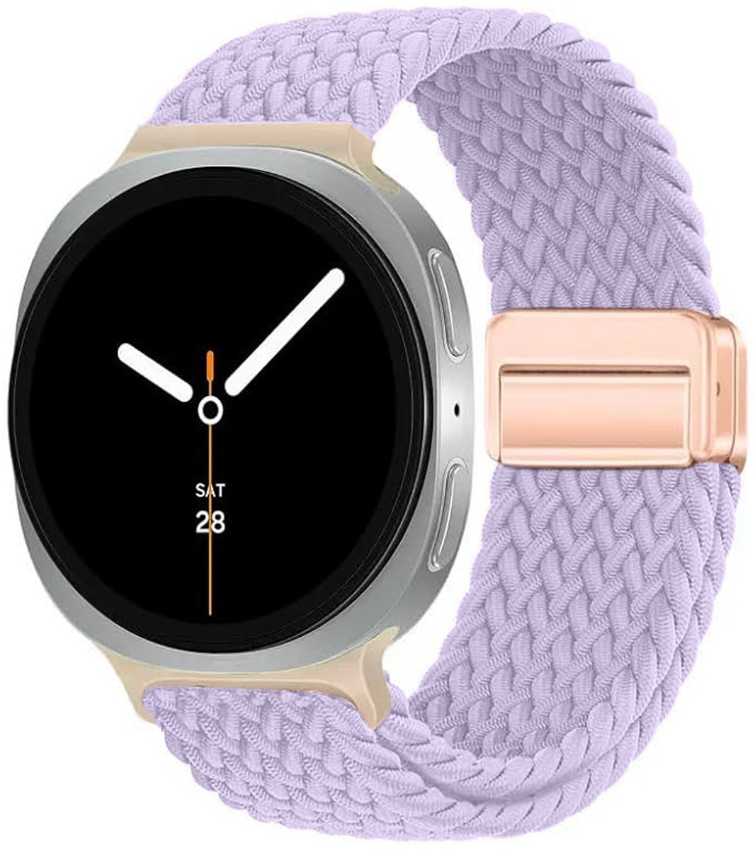 Ремешок для смарт-часов Armorstandart Braided Solo Loop for Samsung Watch 8 / 8 Classic (20x113 mm) Lilac (ARM87355) - Фото 1