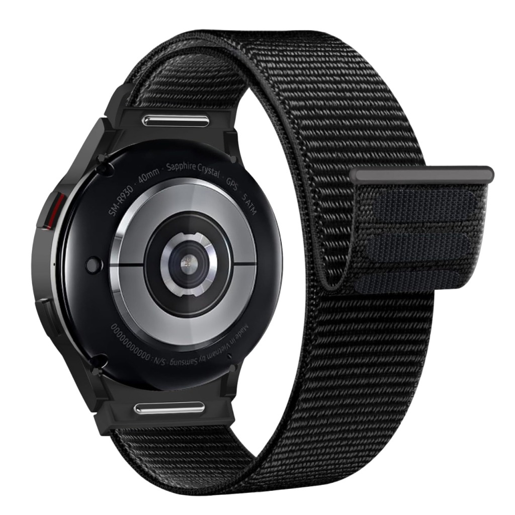 Ремешок для смарт-часов Armorstandart Nylon Band Samsung Watch 8 / 8 Classic (20x113 mm) Black (ARM87362) - Фото 1