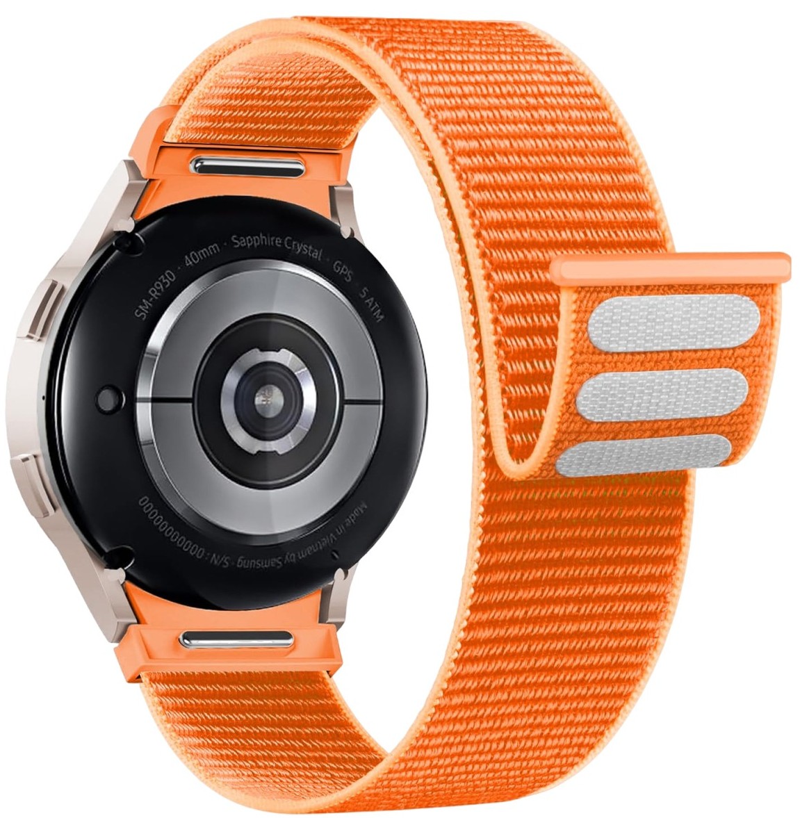 Ремешок для смарт-часов Armorstandart Nylon Band Samsung Watch 8 / 8 Classic (20x113 mm) Orange (ARM87363) - Фото 1