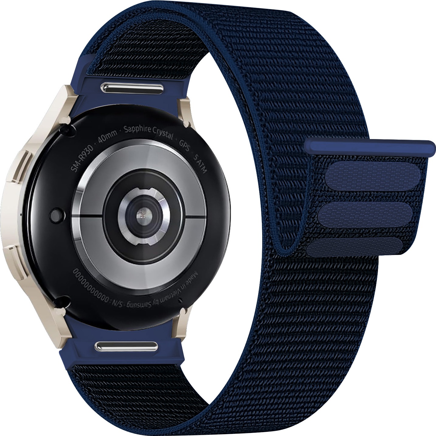 Ремінець для смарт-годинника Armorstandart Nylon Band Samsung Watch 8 / 8 Classic (20x113 mm) Dark Blue (ARM87367) - Фото 1