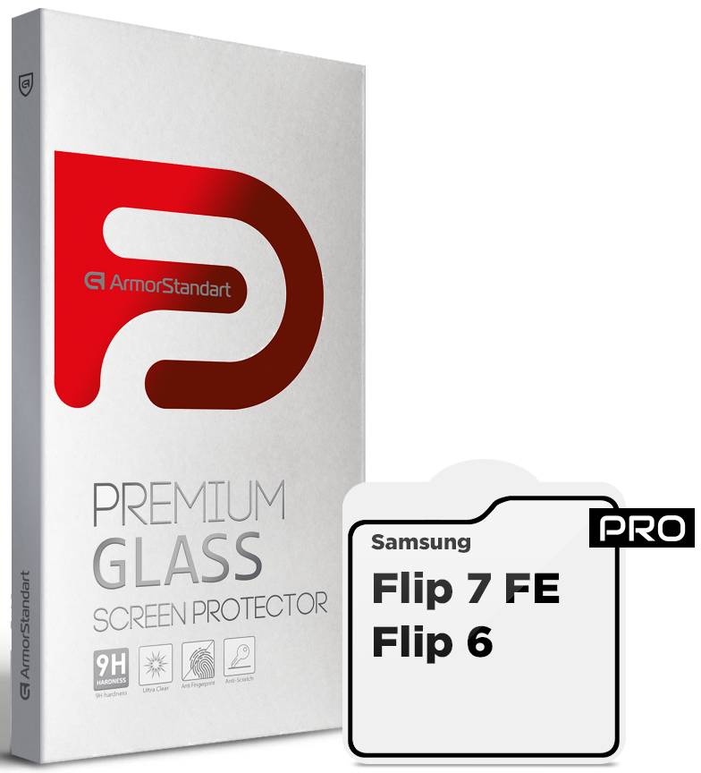 Захисне скло для смартфону Armorstandart Pro на зовнішній дисплей for Samsung Flip 7 FE/Flip 6 (ARM88010) - Фото 1