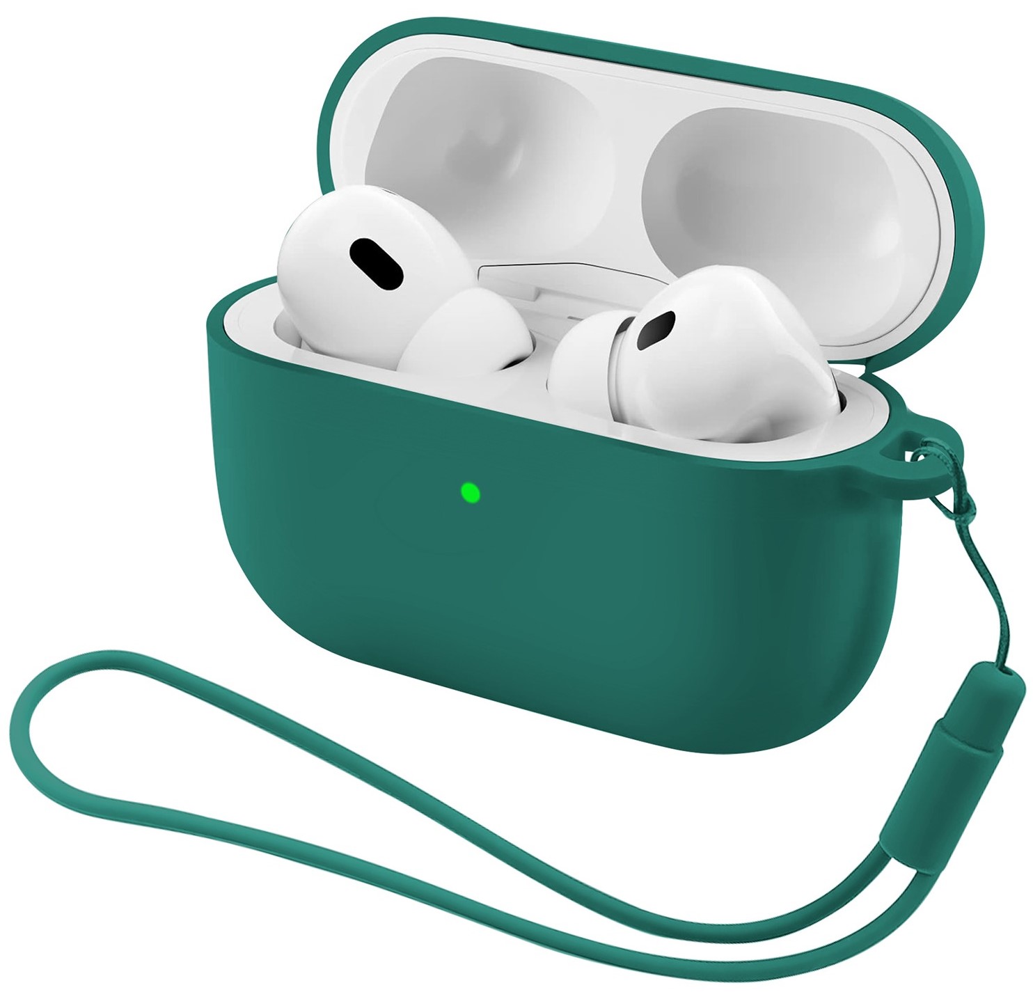 Чохол для навушників Armorstandart Silicone Case with straps for Apple Airpods Pro 3 Dark Green (ARM88293) - Фото 1