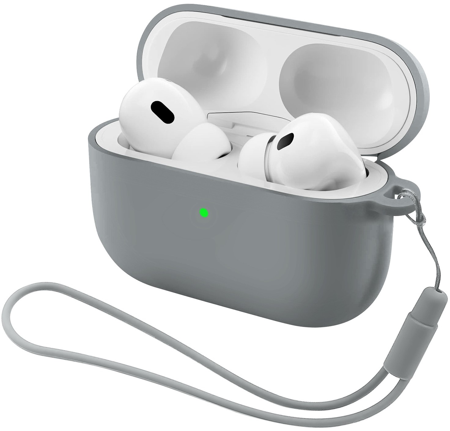 Купити Чохол для навушників Armorstandart Silicone Case with straps for Apple Airpods Pro 3 Grey (ARM88295) - Фото 1 Чохол для навушників Armorstandart Silicone Case with straps for Apple Airpods Pro 3 Grey (ARM88295) - Фото 1