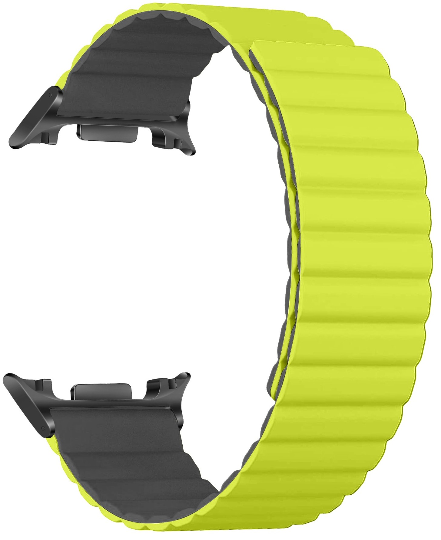 Ремінець для смарт-годинника Armorstandart MagLink 
for Samsung Galaxy Watch 8 / 8 Classic Lime Grey (black connector) (ARM88942) - Фото 1