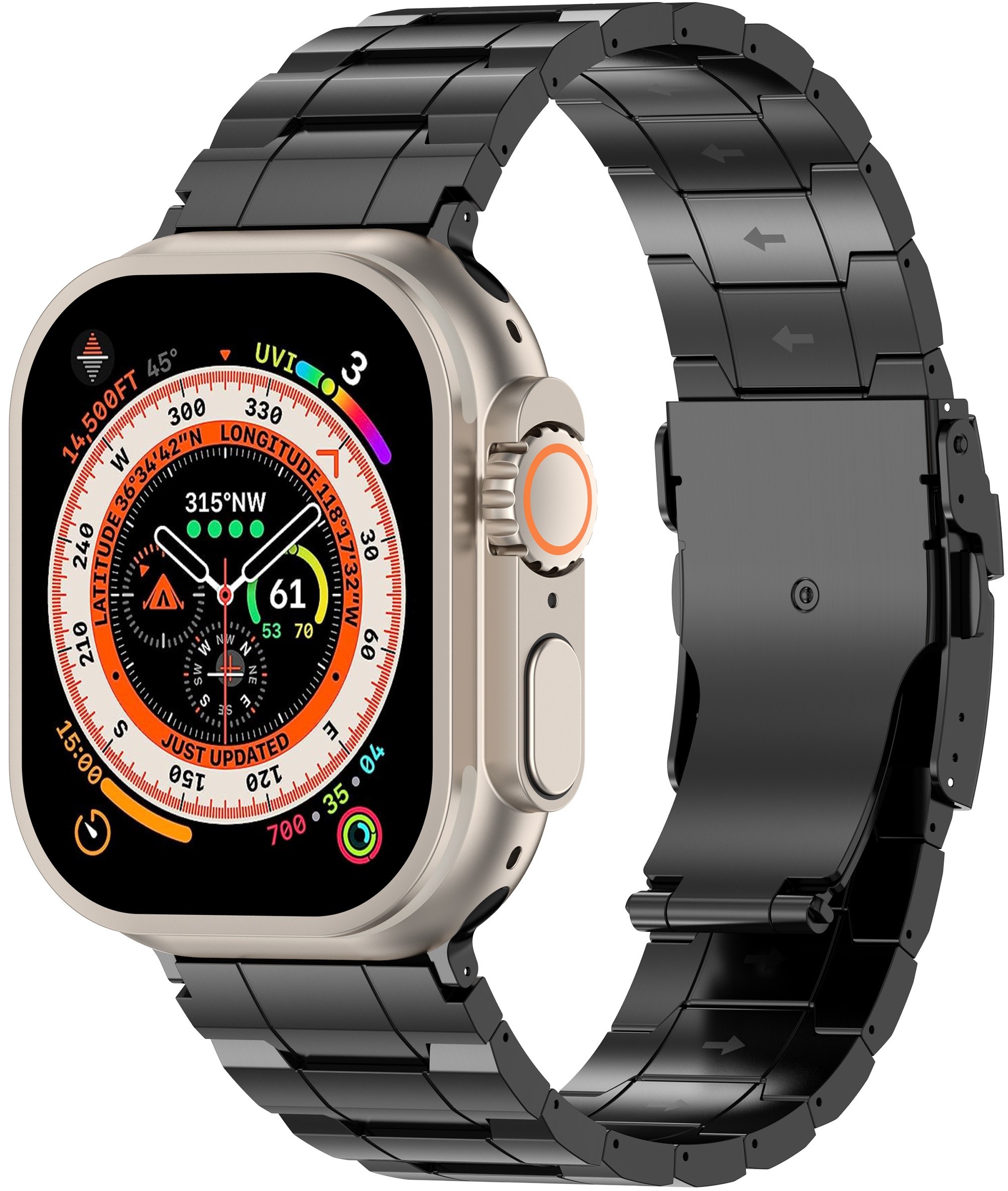 Купити Ремінець для смарт-годинника Armorstandart Metal for Apple Watch 42 (Series 11-10)/41/40/38 Black (ARM88948) - Фото 1 Ремінець для смарт-годинника Armorstandart Metal for Apple Watch 42 (Series 11-10)/41/40/38 Black (ARM88948) - Фото 1
