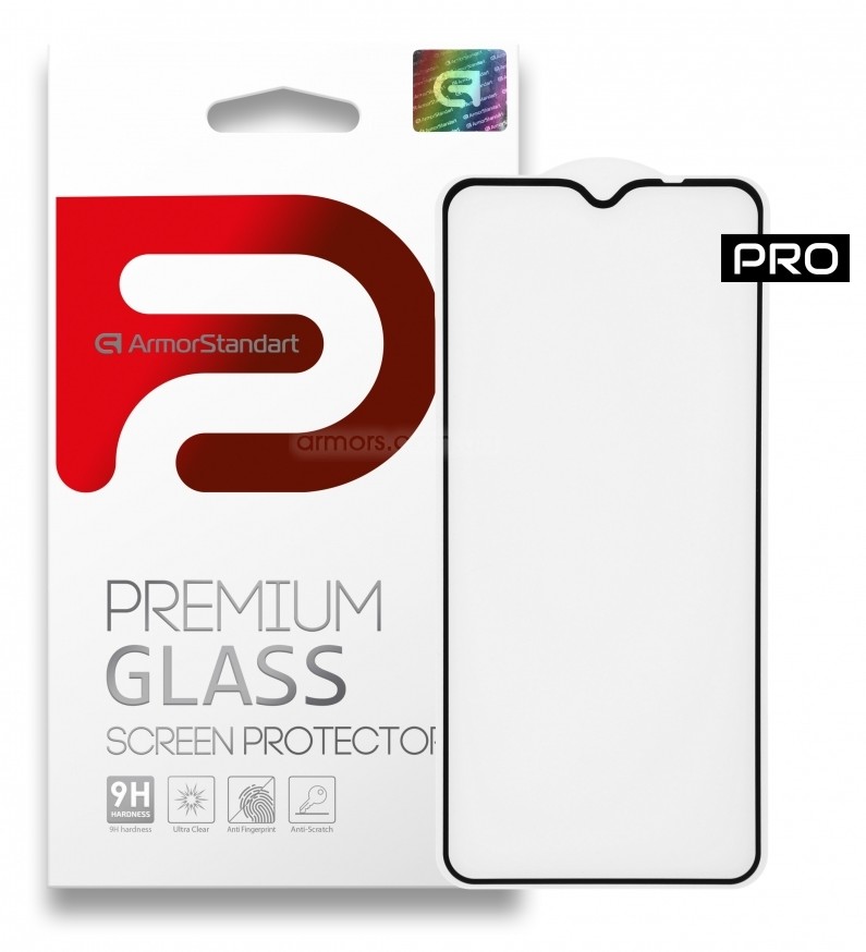 Защитное стекло для смартфона Armorstandart Pro for Xiaomi Poco M3 0.33mm Black (ARM57956) - Фото 1
