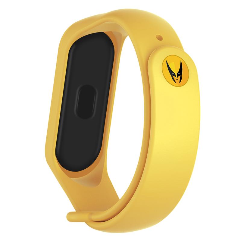Ремешок для фитнес-браслета Armorstandart Superhero Edition for Xiaomi Mi Band 4/3 Wolverine Yellow (ARM55069) - Фото 1