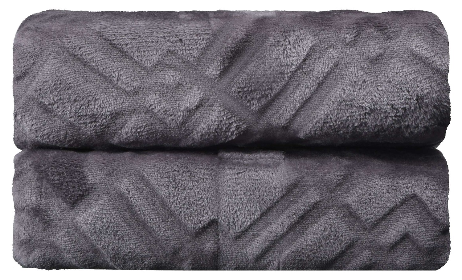 Плед евро Embossed 200х220 см серый (ART0304EB) - Фото 1