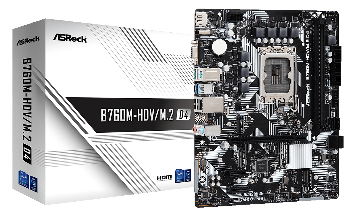 Материнская плата ASRock B760M-HDV/M.2 D4 - Фото 1