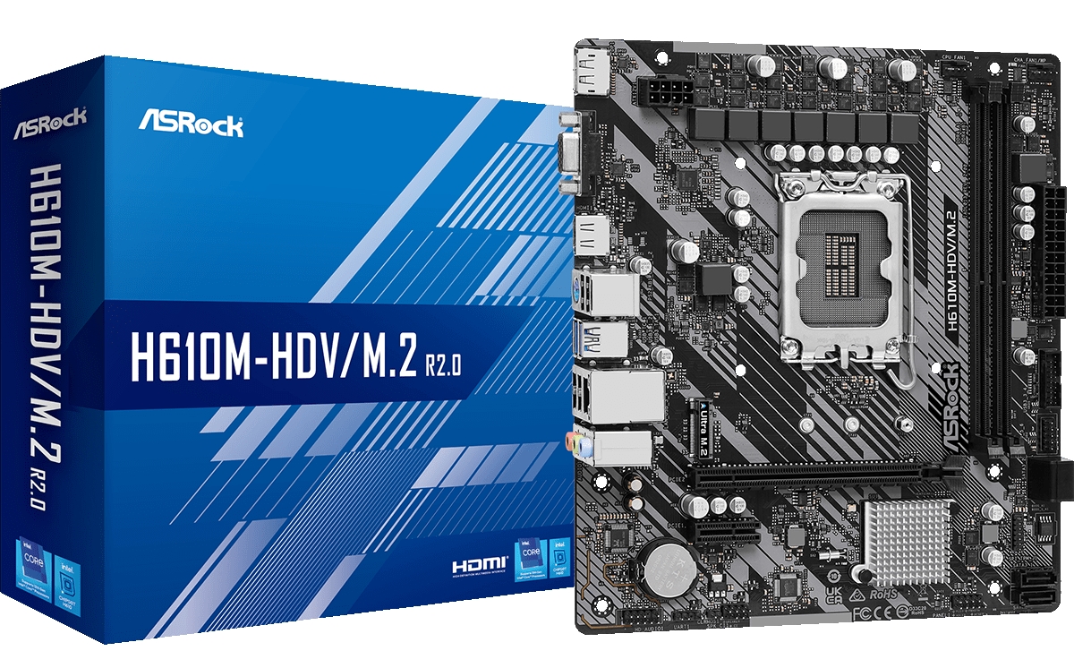 Материнская плата ASRock H610M-HDV/M.2 R2.0 - Фото 1
