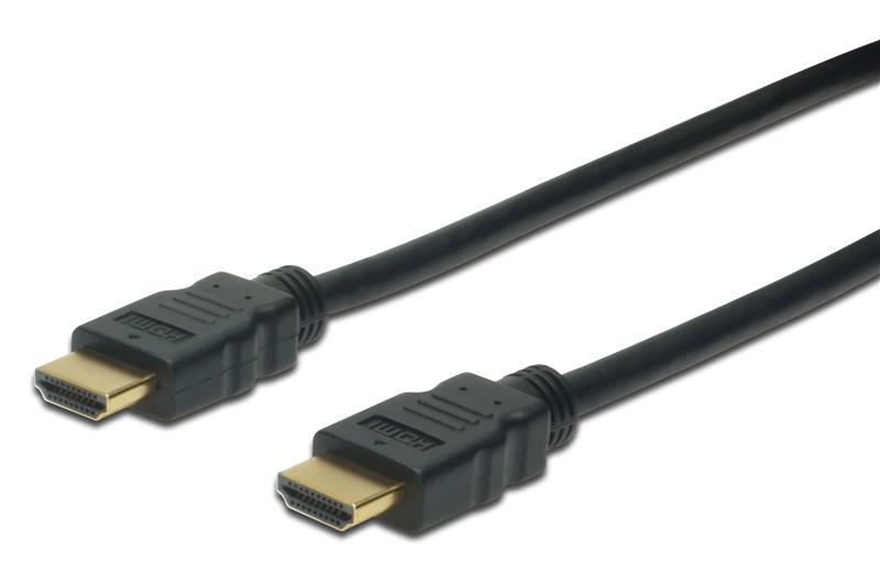 Кабель HDMI Assmann HDMI High speed + Ethernet (AM/AM) 10m Black (AK-330107-100-S) - Фото 1