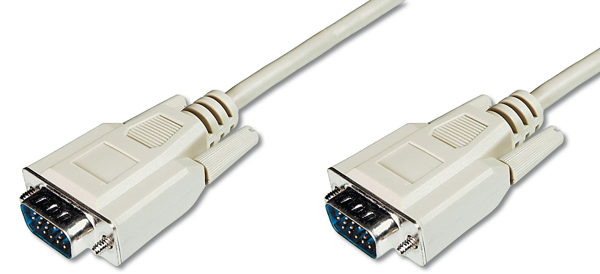 Кабель VGA Assmann VGA (HDDB15M/M) 3.0m White (AK-310100-030-E) - Фото 1
