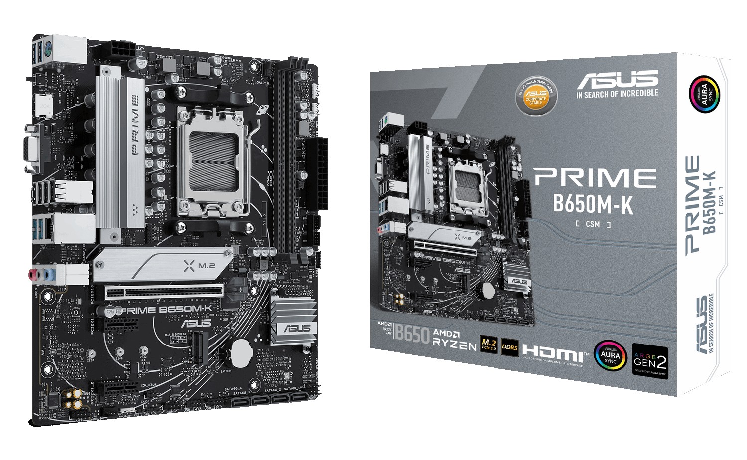 Материнская плата Asus PRIME B650M-K DDR5 - Фото 1