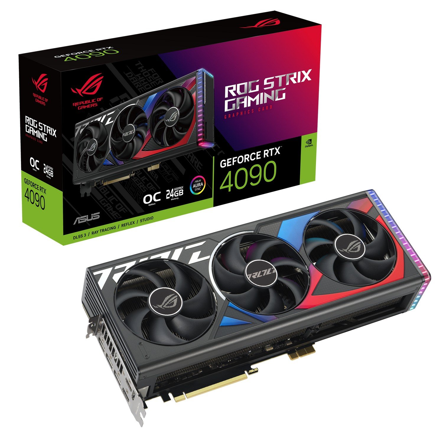 Видеокарта Asus Nvidia RTX 4090 (ROG-STRIX-RTX4090-O24G-BTF-GAM) купить ...