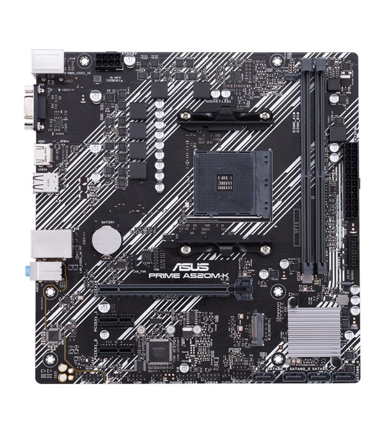 Материнская плата Asus PRIME A520M-K - Фото 1