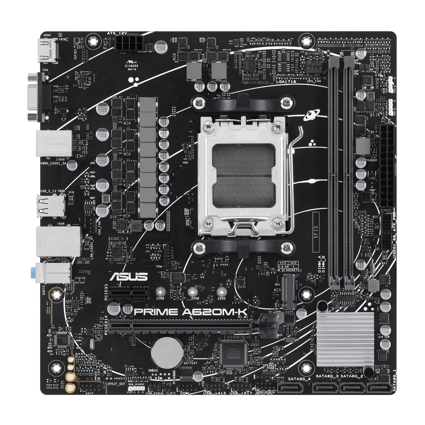 Материнская плата Asus PRIME A620M-K DDR5 - Фото 1