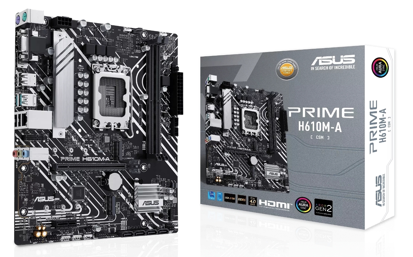 Материнська плата Asus PRIME H610M-A-CSM DDR5 - Фото 1