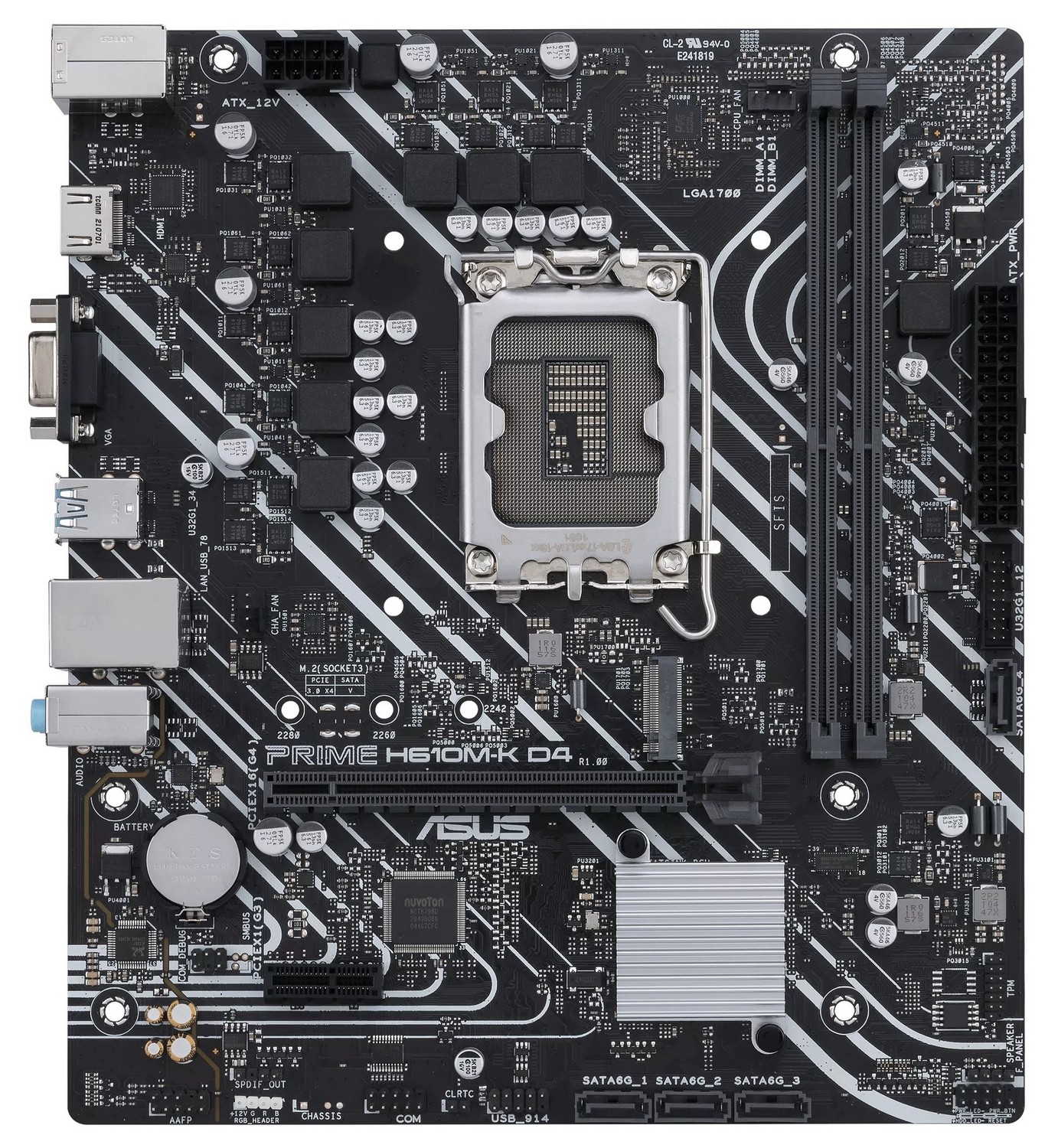 Материнская плата Asus PRIME H610M-K D4 - Фото 1