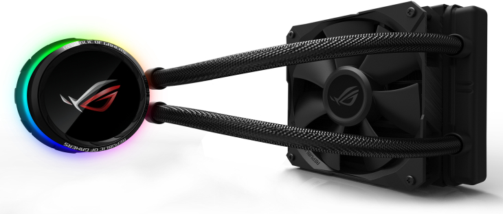 Водяная система охлаждения Asus ROG Ryuo 1x120 мм Aura OLED (90RC0010-M0UAY0) - Фото 1