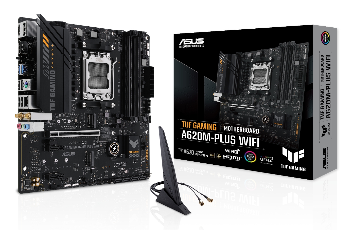 Материнская плата Asus TUF GAMING A620M-PLUS WIFI DDR5 - Фото 1