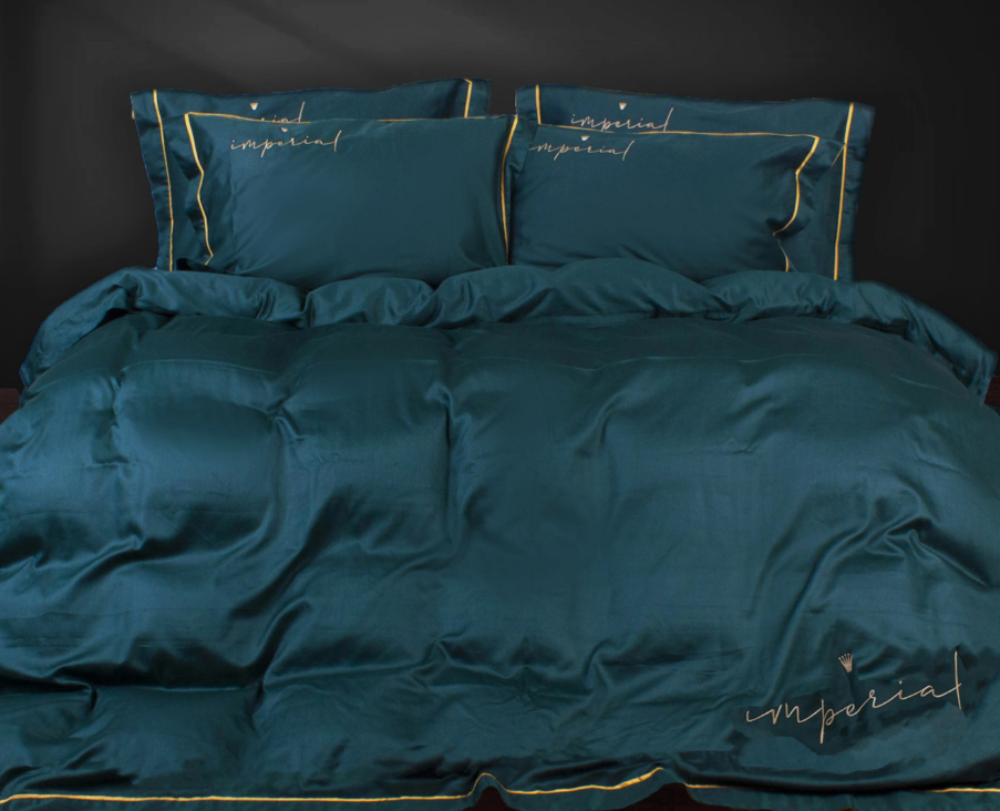 Простынь двуспальная MirSon Imperial Satin Catania 180х200 см (2200008581015) - Фото 1
