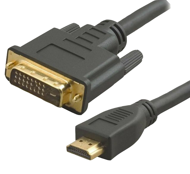 Кабель HDMI - DVI Atcom DVI-HDMI 5m 2 Ferrite (9154) - Фото 1