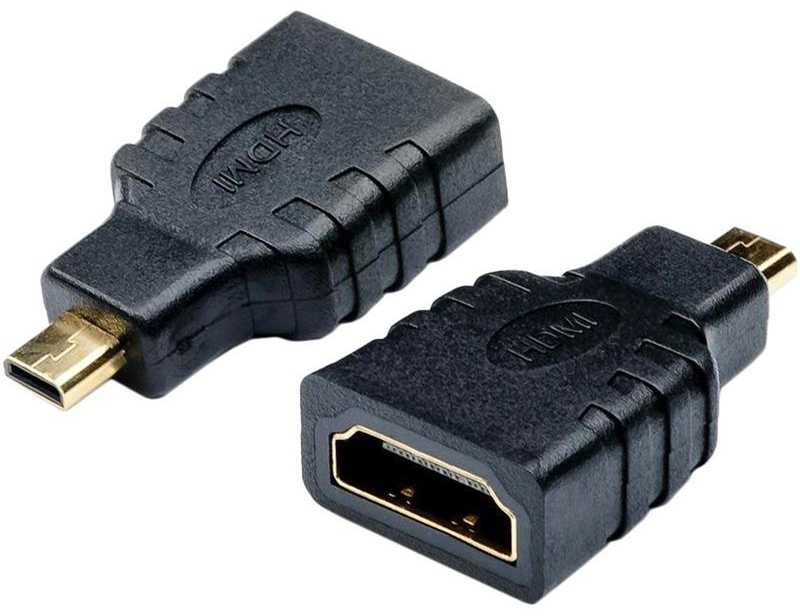Переходник HDMI Atcom microHDMI (M) - HDMI Black (16090) - Фото 1