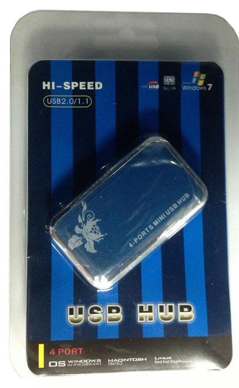Хаб USB Atcom TD707 USB 2.0 4 ports (15273) - Фото 1
