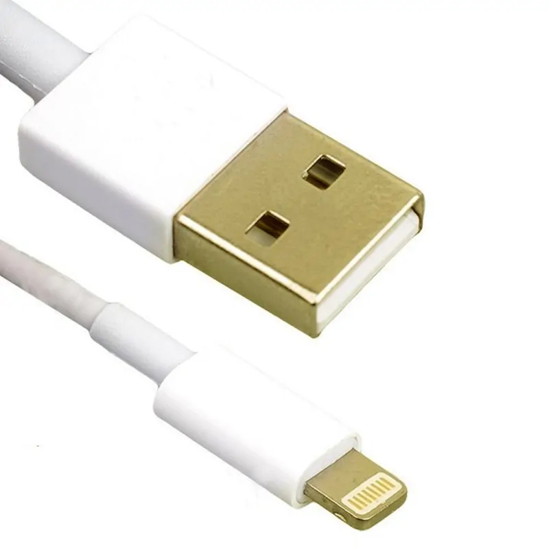 Кабель Atcom USB-C-Lightning 2.4 А 0.8 m White (A15277) - Фото 1