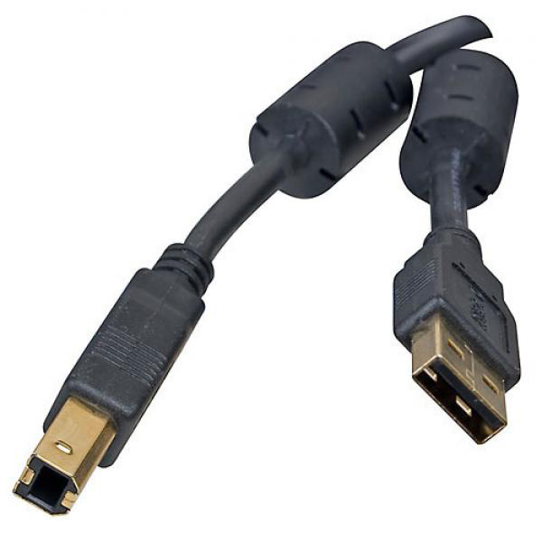 Кабель USB type A - USB type B Atcom USB 2.0 AM/BM Ferrite 1.8m (3795) - Фото 1