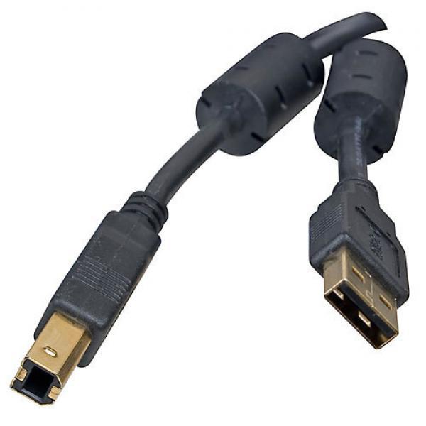 Кабель USB type A - USB type B Atcom USB 2.0 AM/BM Ferrite Core 1.5m (5474) - Фото 1