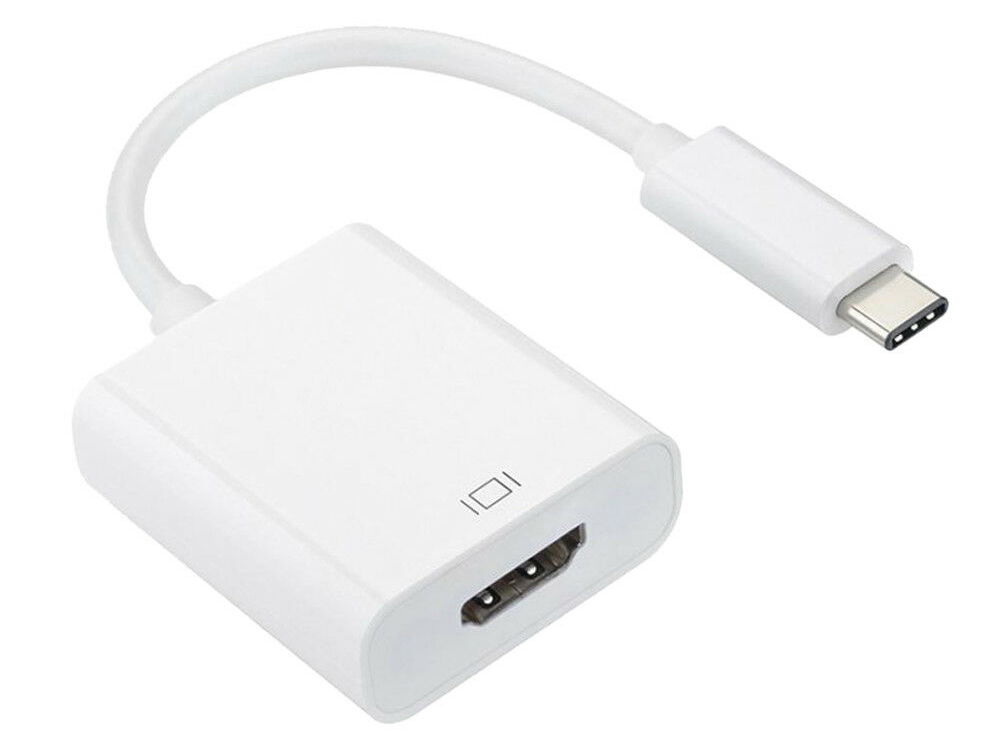 Кабель синхронизации данных Atcom USB Type-C-HDMI 0.1m White (13888) - Фото 1