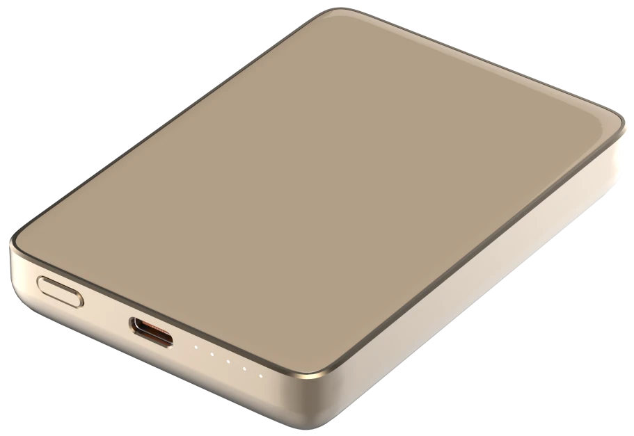 Батарея мобільна ATRIA PD20W USB-C 15W Wireless MagSafe 10000mAh gold (WPD-W72G)