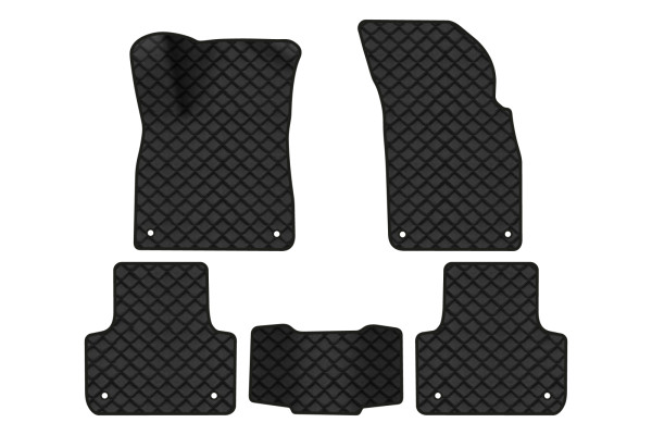 Коврики из экокожи в салон авто EVAtech ECO для Q7 (4M) 7 seats Audi 2015 2 поколение SUV USA (AU11153CE5AV8BBB) - Фото 1