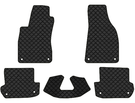 Коврики из экокожи в салон авто EVAtech ECO для A4 (B6) AT Audi 2000-2004 2 поколение Cabrio EU (AU11497CG5AV8BBB) - Фото 1