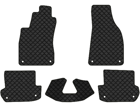 Коврики из экокожи в салон авто EVAtech ECO для A4 (B6) MT Audi 2000-2004 2 поколение Cabrio EU (AU11498CG5AV8BBB) - Фото 1