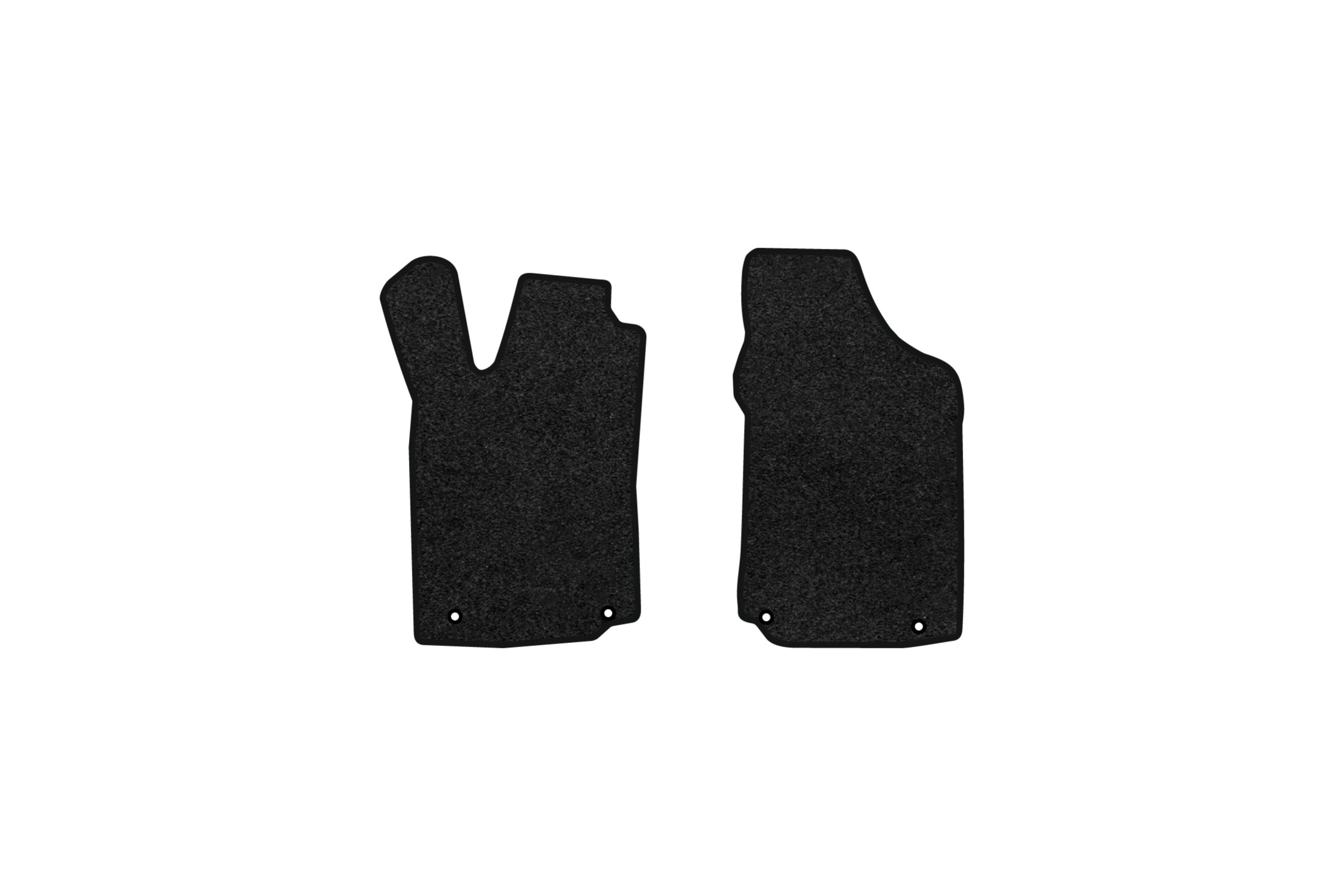 Коврики ворсовые в салон авто EVAtech Premium для Audi 100 (C3) Restyling Mechanical seats 1988-1991 3 поколение Sedan EU черный кант AU11923AV2TL4VPB - Фото 1