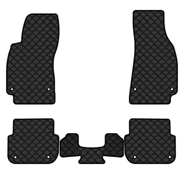 Коврики из экокожи в салон авто EVAtech ECO для A6 (C6) Audi 2004-2008 3 поколение Sedan EU AU3163CG5AV8BBLB - Фото 1