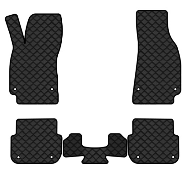 Коврики из экокожи в салон авто EVAtech ECO для A6 (C6) Audi 2004-2008 3 поколение Sedan EU AU3163CV5AV8BBLB - Фото 1