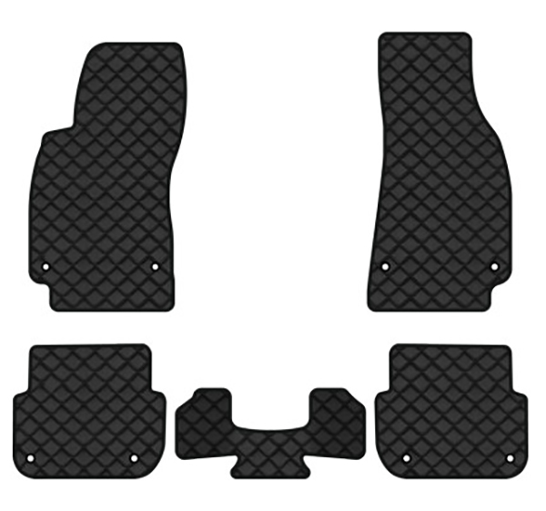 Коврики из экокожи в салон авто EVAtech ECO для A6 (C6) Audi 2004-2008 3 поколение Combi EU AU3164CG5AV8BBLB - Фото 1