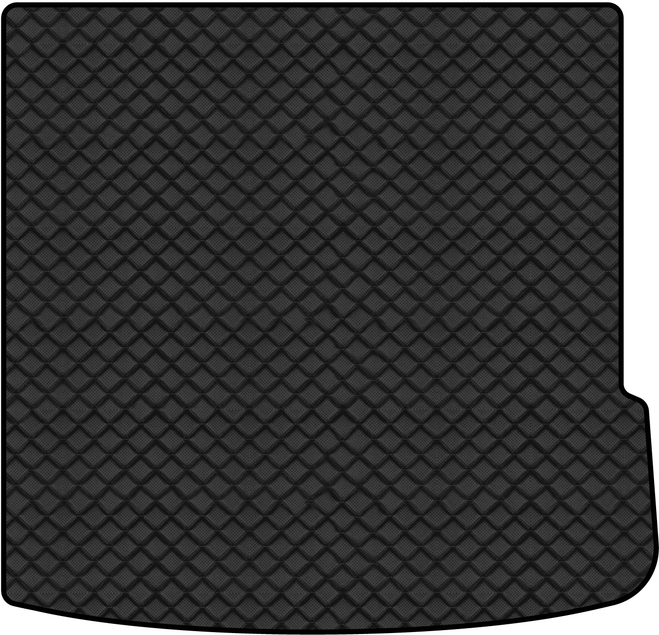 Коврик из экокожи в багажник авто EVAtech ECO для Q7 (4L) 7 seats Audi 2005-2015 1 поколение SUV USA AU32339B1BBLB - Фото 1