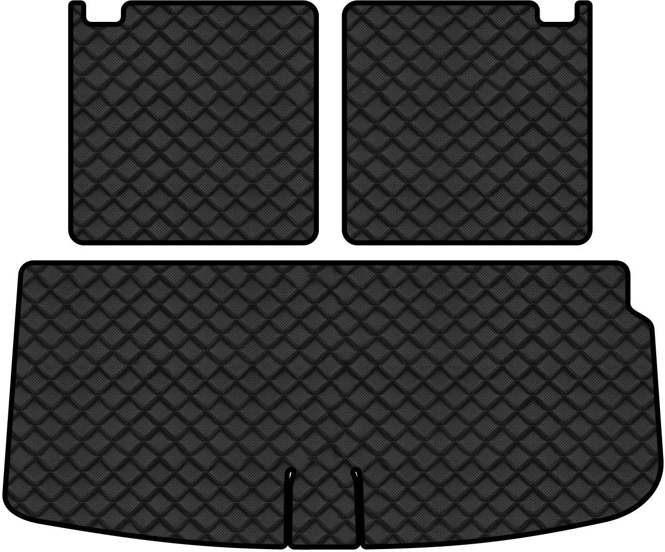 Коврик из экокожи в багажник авто EVAtech ECO для Q7 (4L) 7 seats Audi 2005-2015 1 поколение SUV USA AU32339BE3BBLB - Фото 1