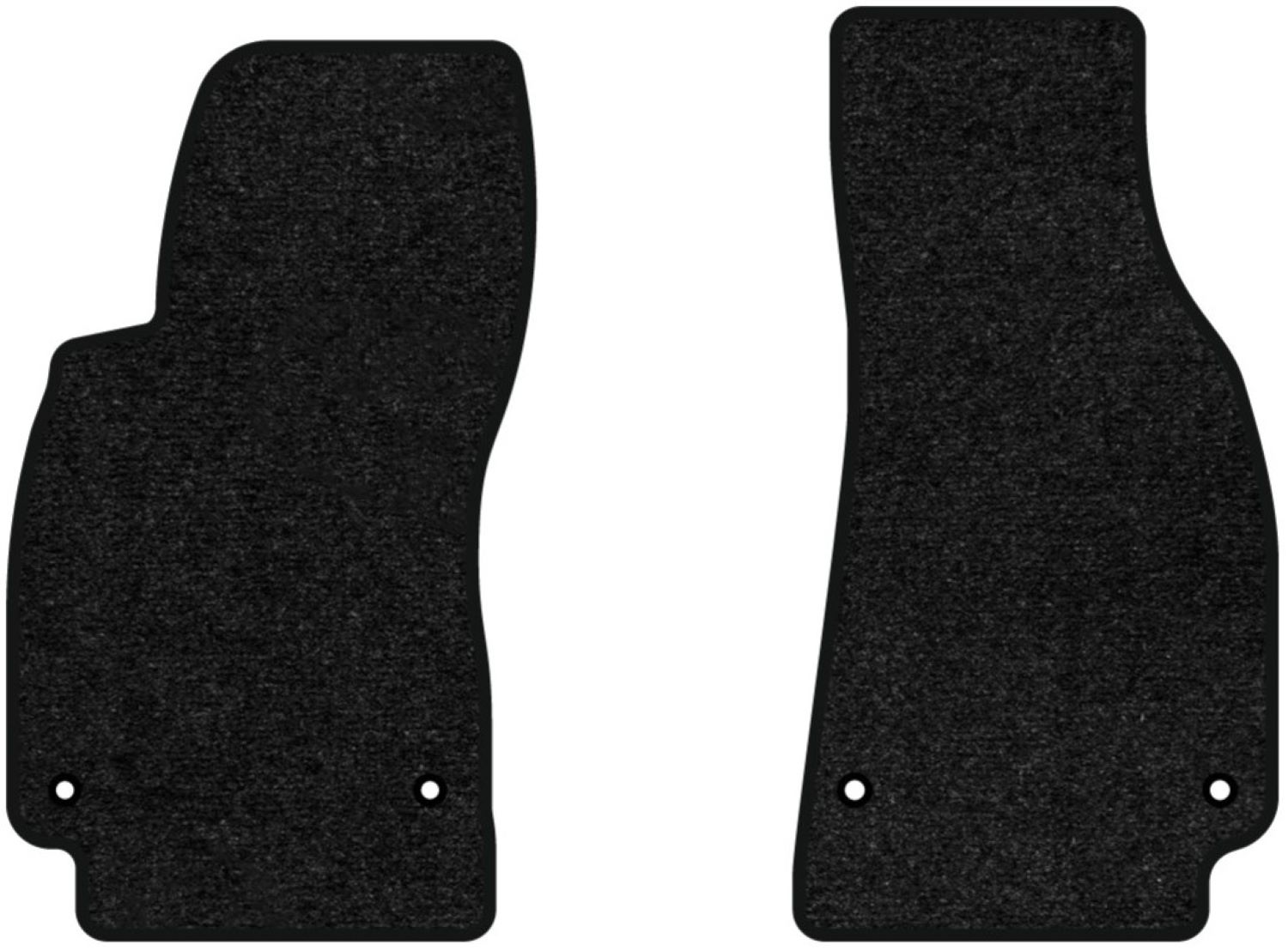 Коврики ворсовые в салон авто EVAtech Standard для Audi A6 (C6) (4 clips) 2004-2008 3 поколение Combi EU черный кант AU32410AG2AV4VEB - Фото 1