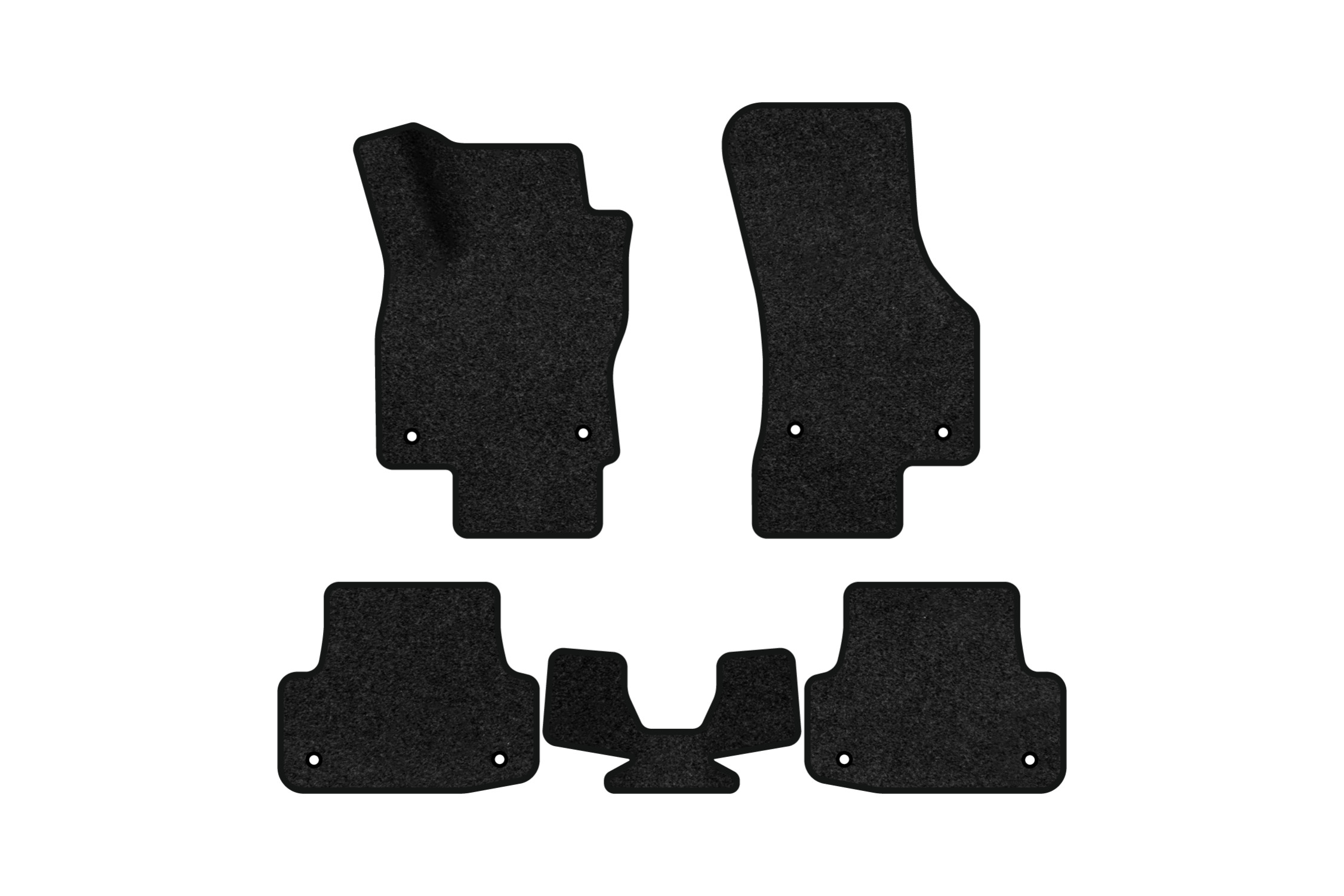 Коврики ворсовые в салон авто EVAtech Premium для Audi A3 (8V) 3-doors 2012-2020 3 поколение Htb EU черный кант AU32915CE5AV8VPB - Фото 1
