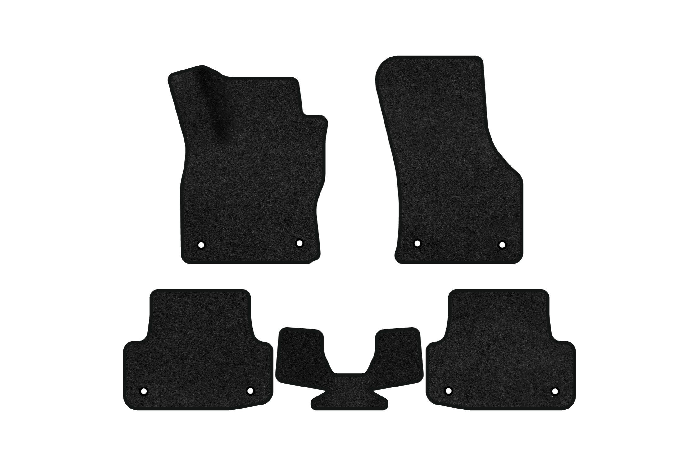 Коврики ворсовые в салон авто EVAtech Premium для Audi A3 (8V) 3-doors 2012-2020 3 поколение Htb EU черный кант AU32915CQ5AV8VPB - Фото 1