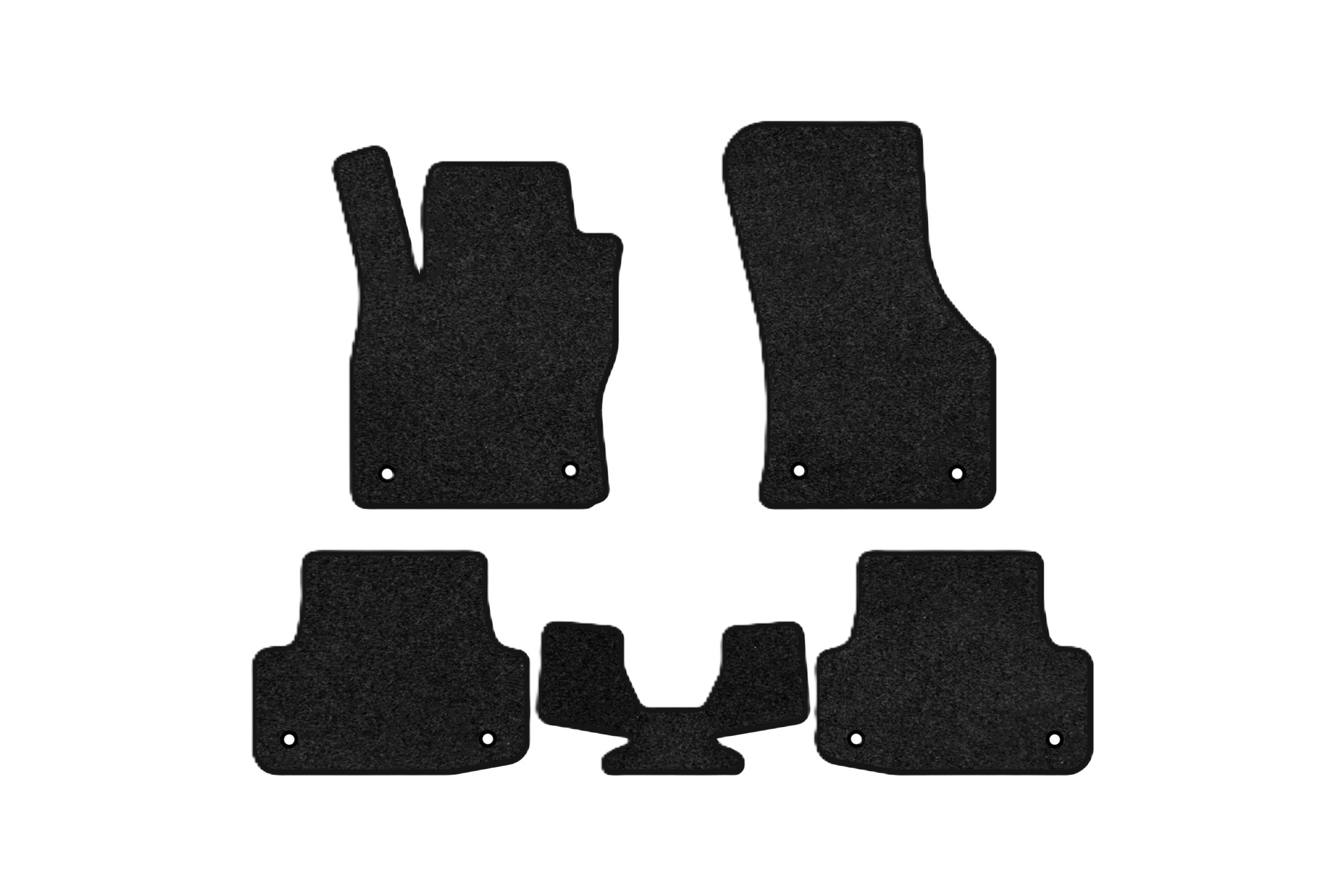 Коврики ворсовые в салон авто EVAtech Premium для Audi A3 (8V) 3-doors 2012-2020 3 поколение Htb EU черный кант AU32915CR5AV8VPB - Фото 1