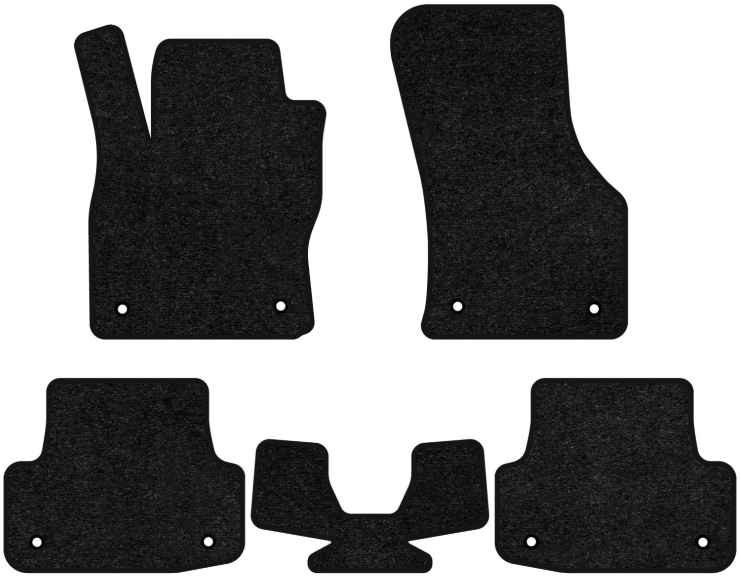 Коврики ворсовые в салон авто EVAtech Standard для Audi A3 (8V) 3-doors 2012-2020 3 поколение Htb USA черный кант AU33257CR5AV8VEB - Фото 1